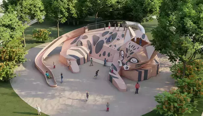 Leopard Cat Children play equipment