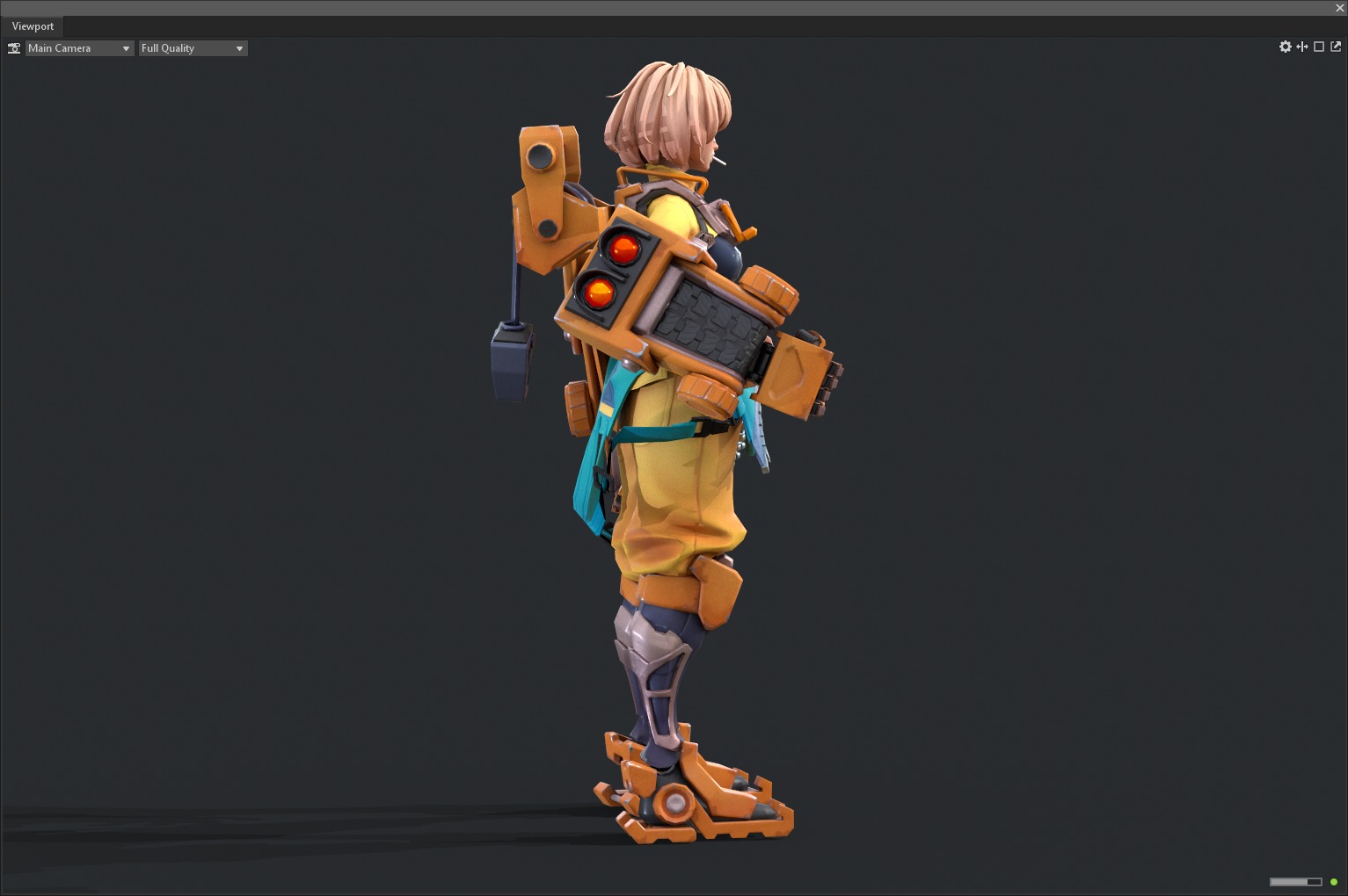 Mecha girl 3D model_6
