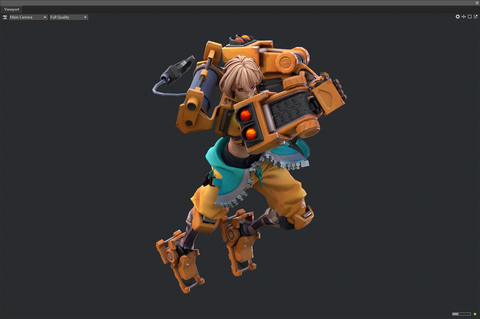 Mecha girl 3D model_16