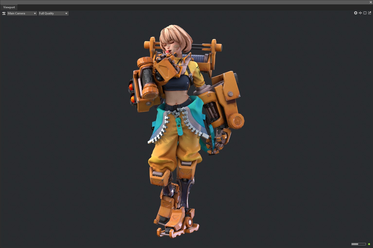 Mecha girl 3D model_18