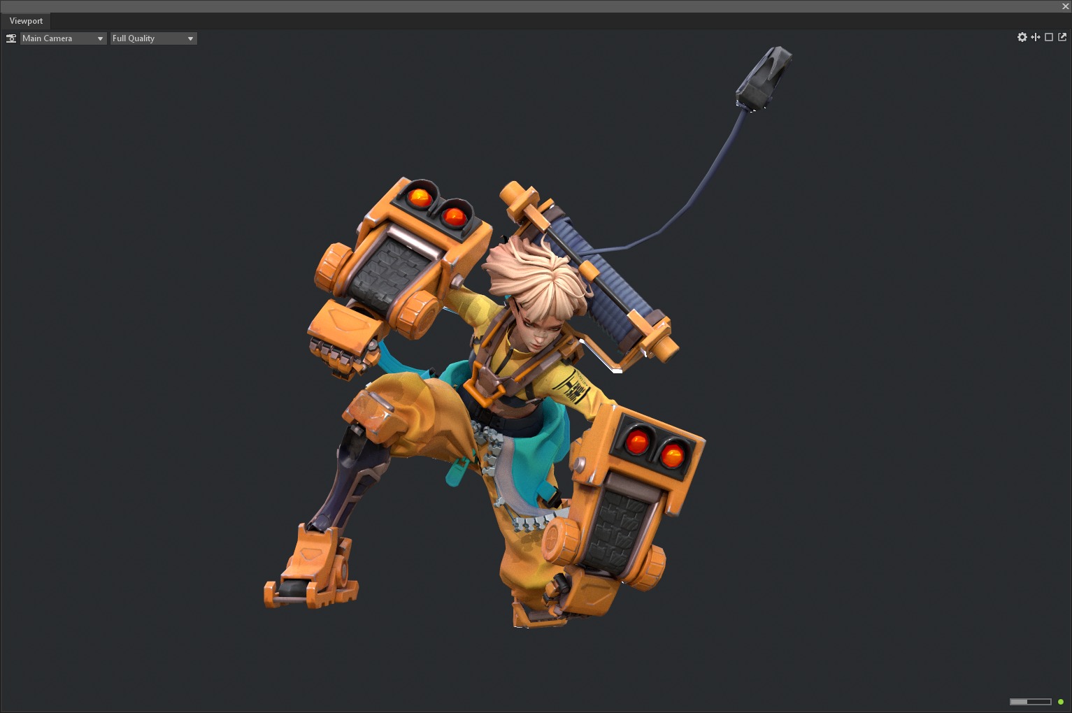 Mecha girl 3D model_14