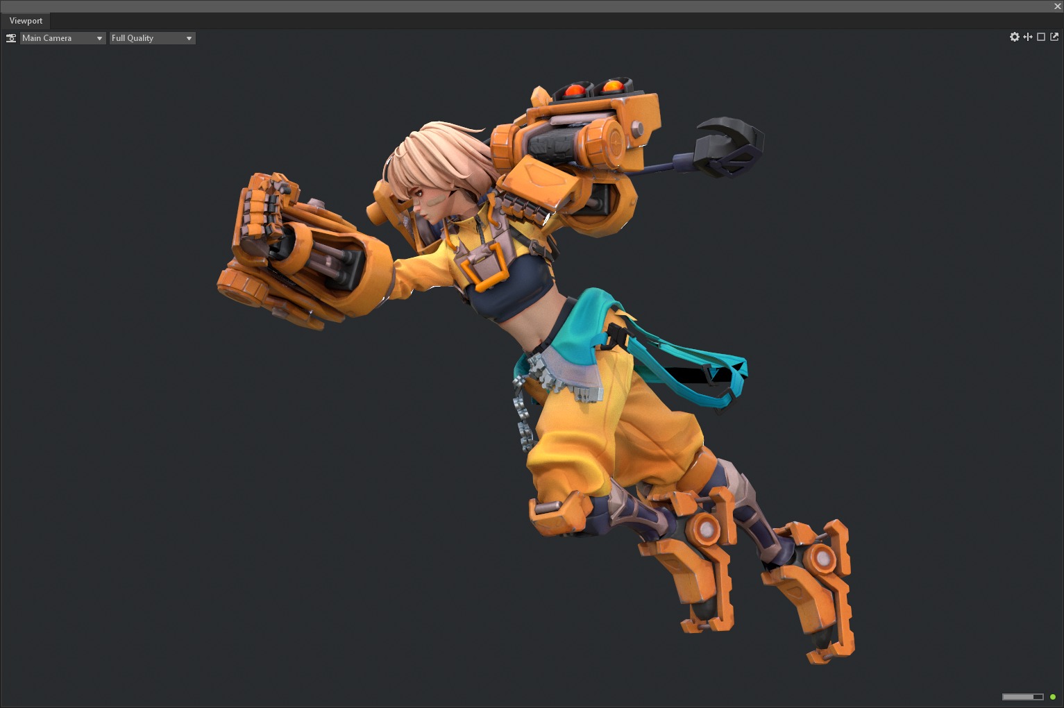 Mecha girl 3D model_17