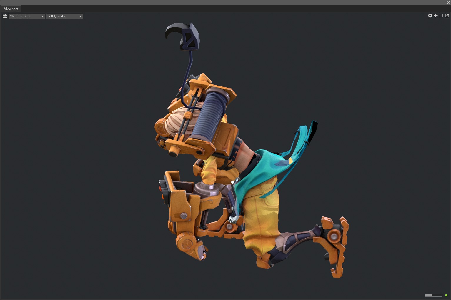 Mecha girl 3D model_15