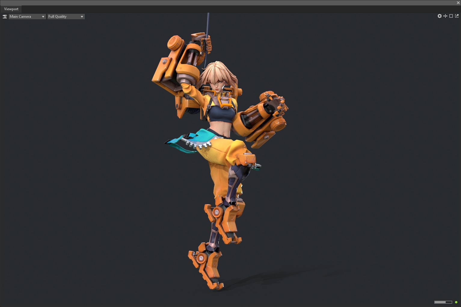 Mecha girl 3D model_12