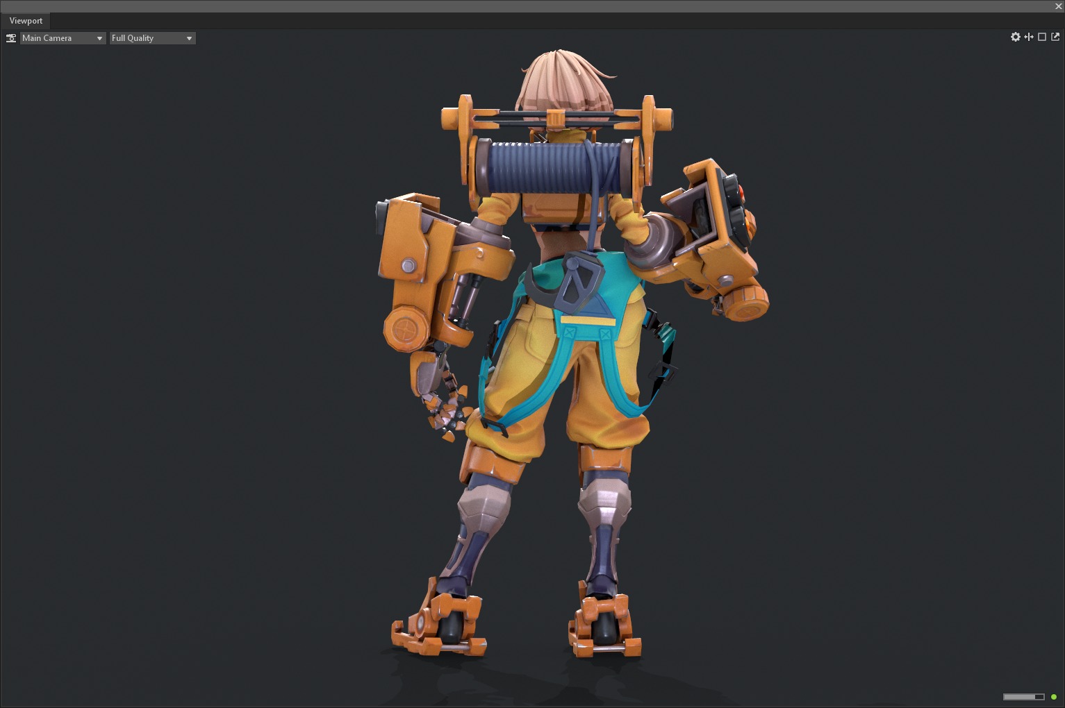 Mecha girl 3D model_5