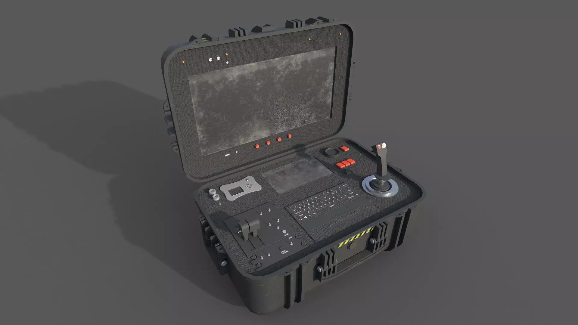 Ground Control Station Low-poly 3D model_0