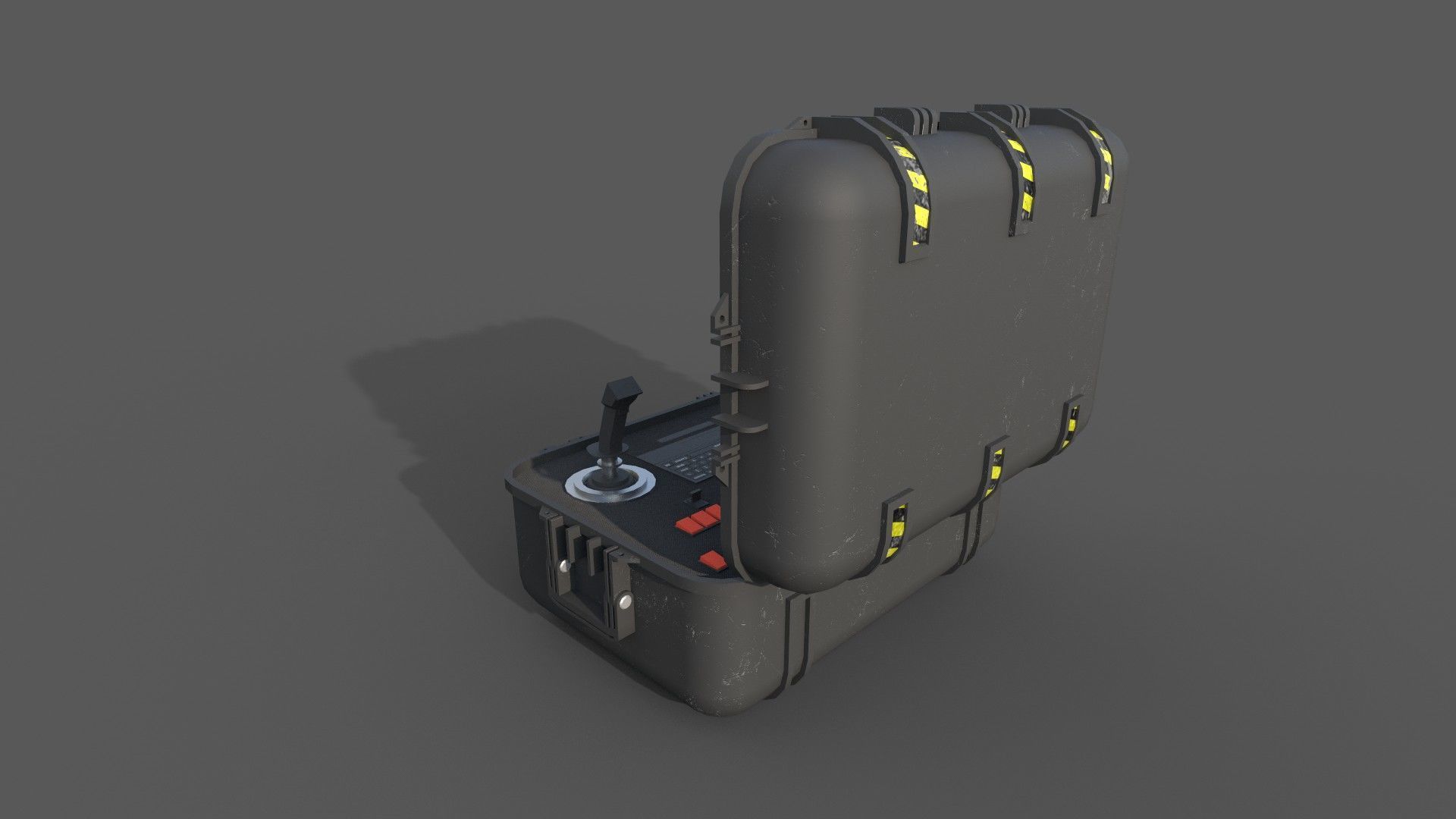 Ground Control Station Low-poly 3D model_4