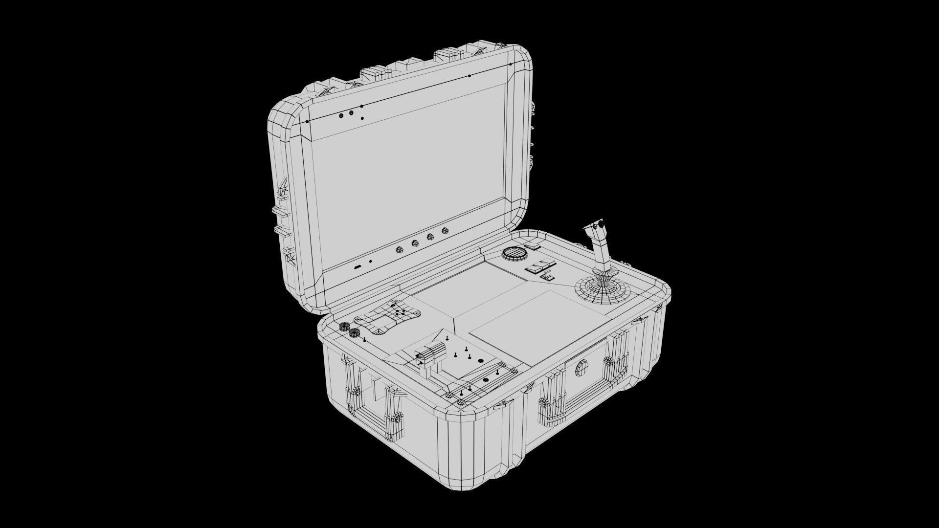 Ground Control Station Low-poly 3D model_5