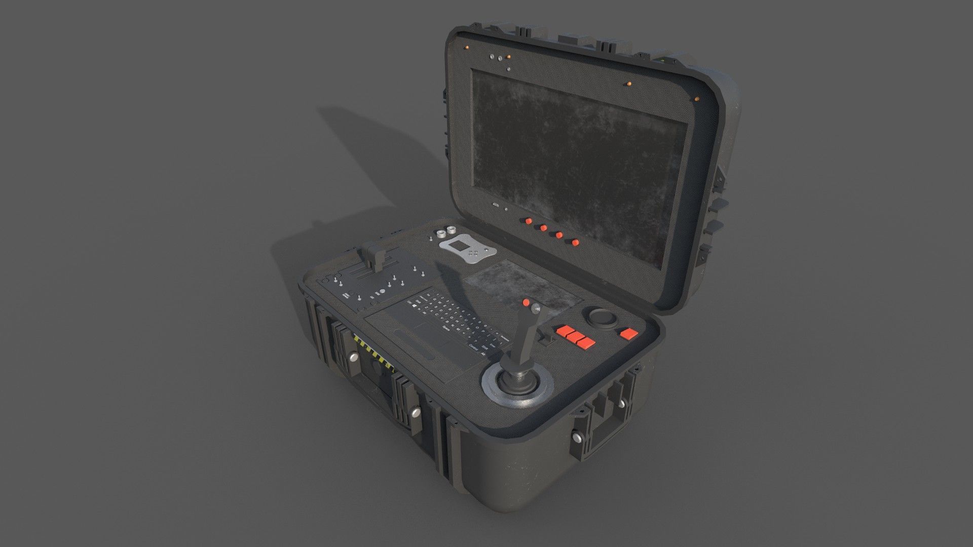 Ground Control Station Low-poly 3D model_2