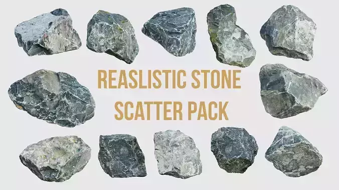 Realistic Stone Scatter Pack