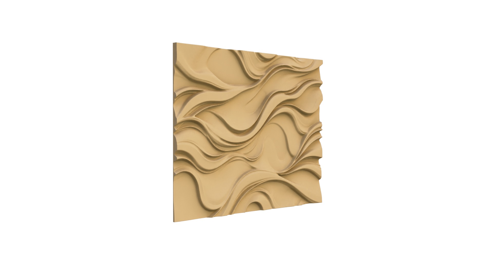 modern panel wall decor set wall relief mural CNC 81 3D model_9