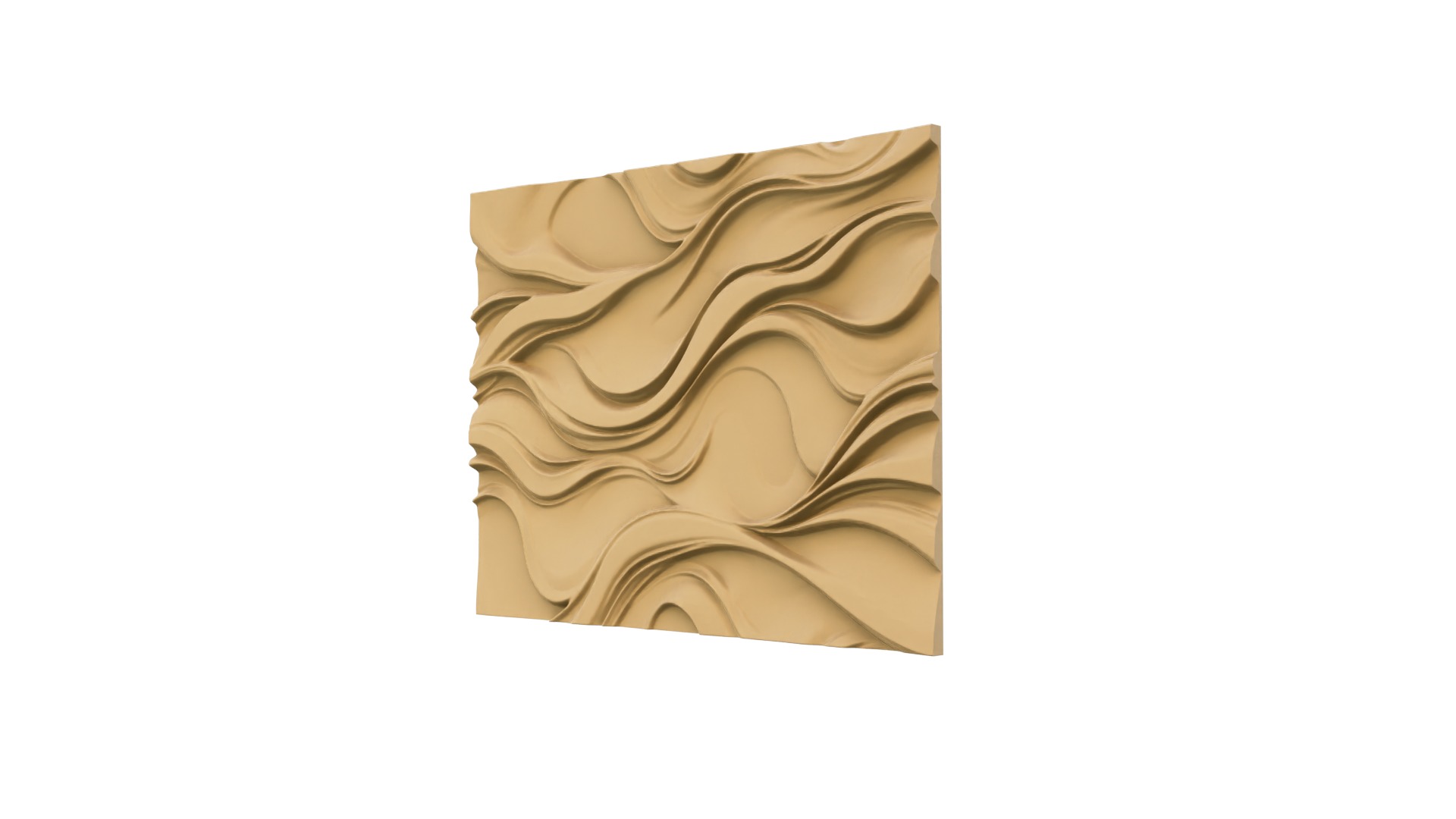 modern panel wall decor set wall relief mural CNC 81 3D model_8