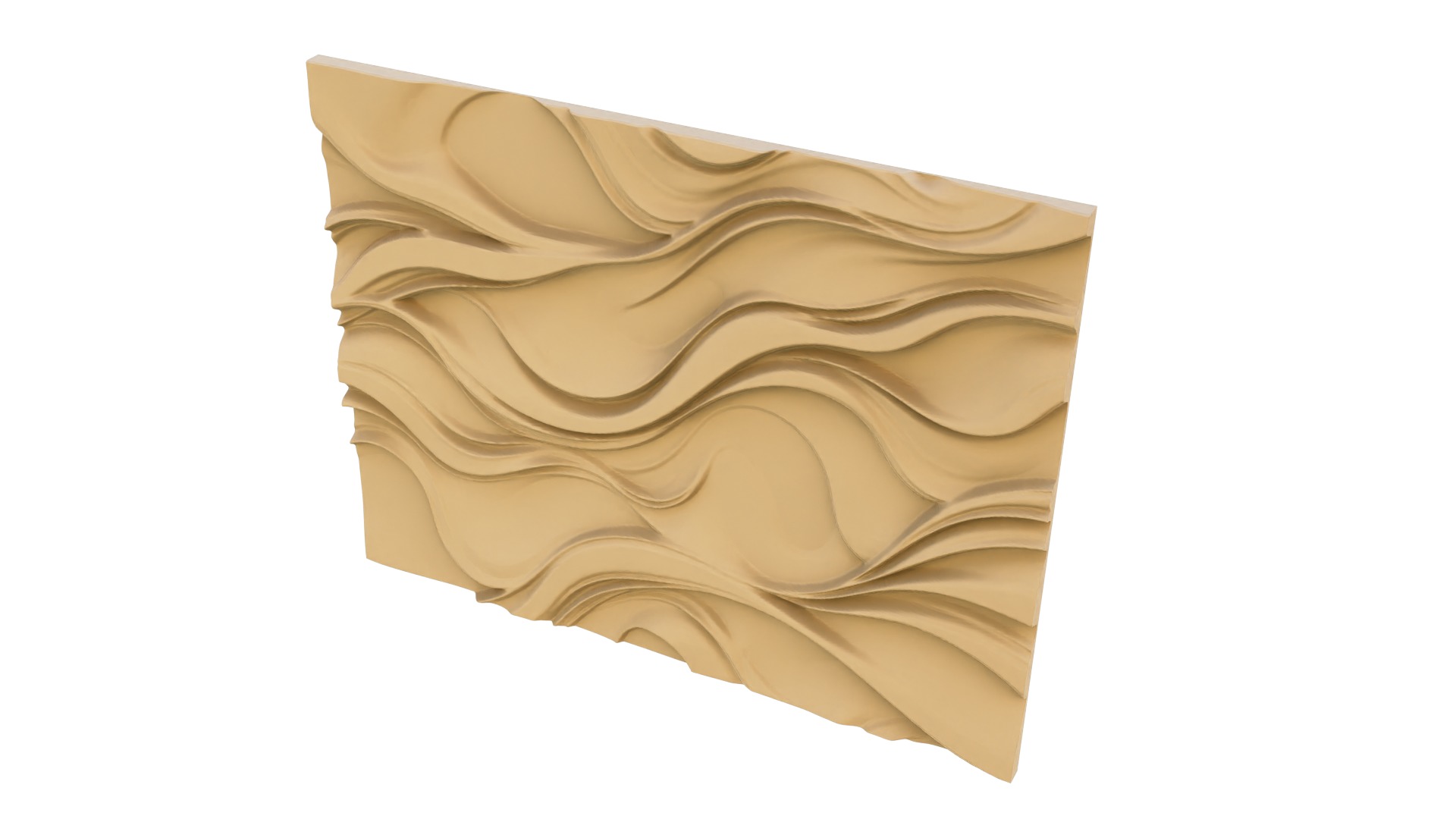 modern panel wall decor set wall relief mural CNC 81 3D model_4