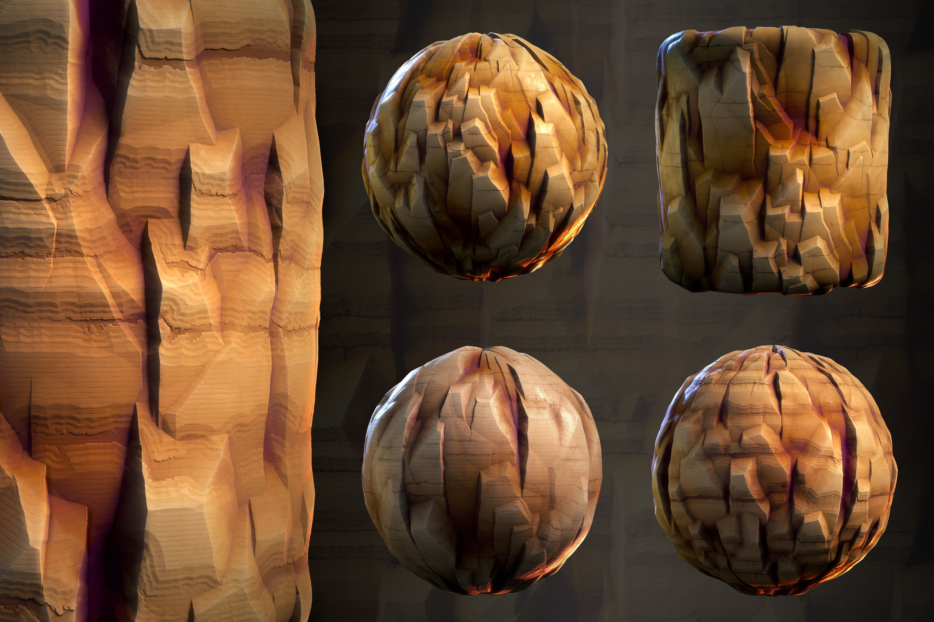 cliff rock stylized - VOL 02 - SBsar - Maps Texture_2