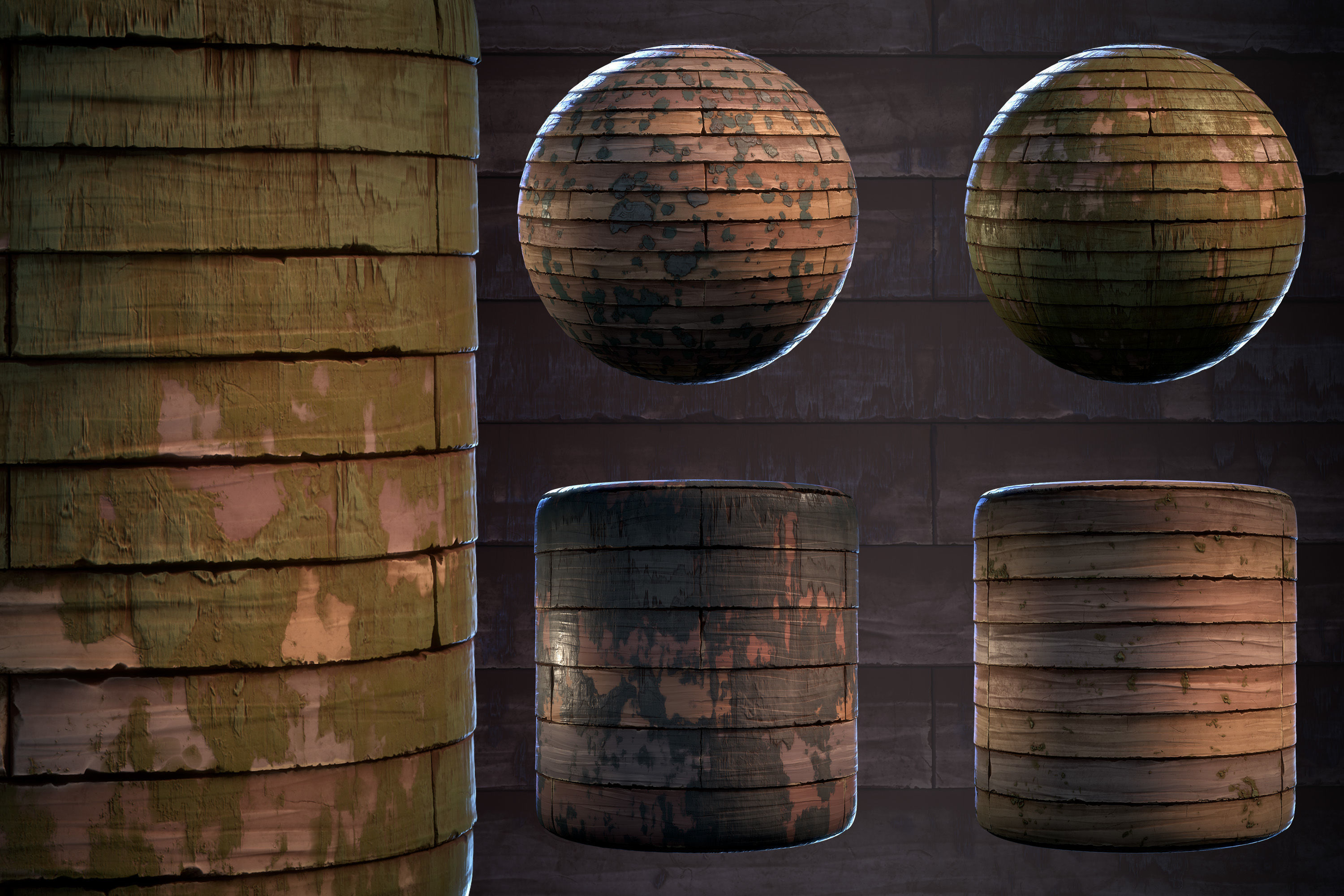 Wood Floor stylized - VOL 04 - SBsar - Maps Texture_4