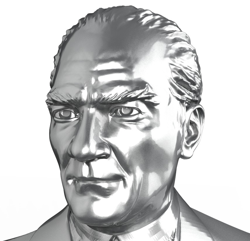 ataturk 3d stl model 3D print model_1