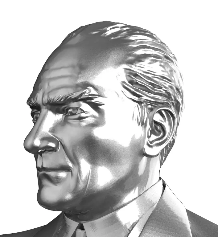 ataturk 3d stl model 3D print model_0