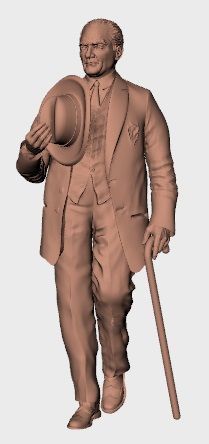 ataturk 3d stl model 3D print model_5