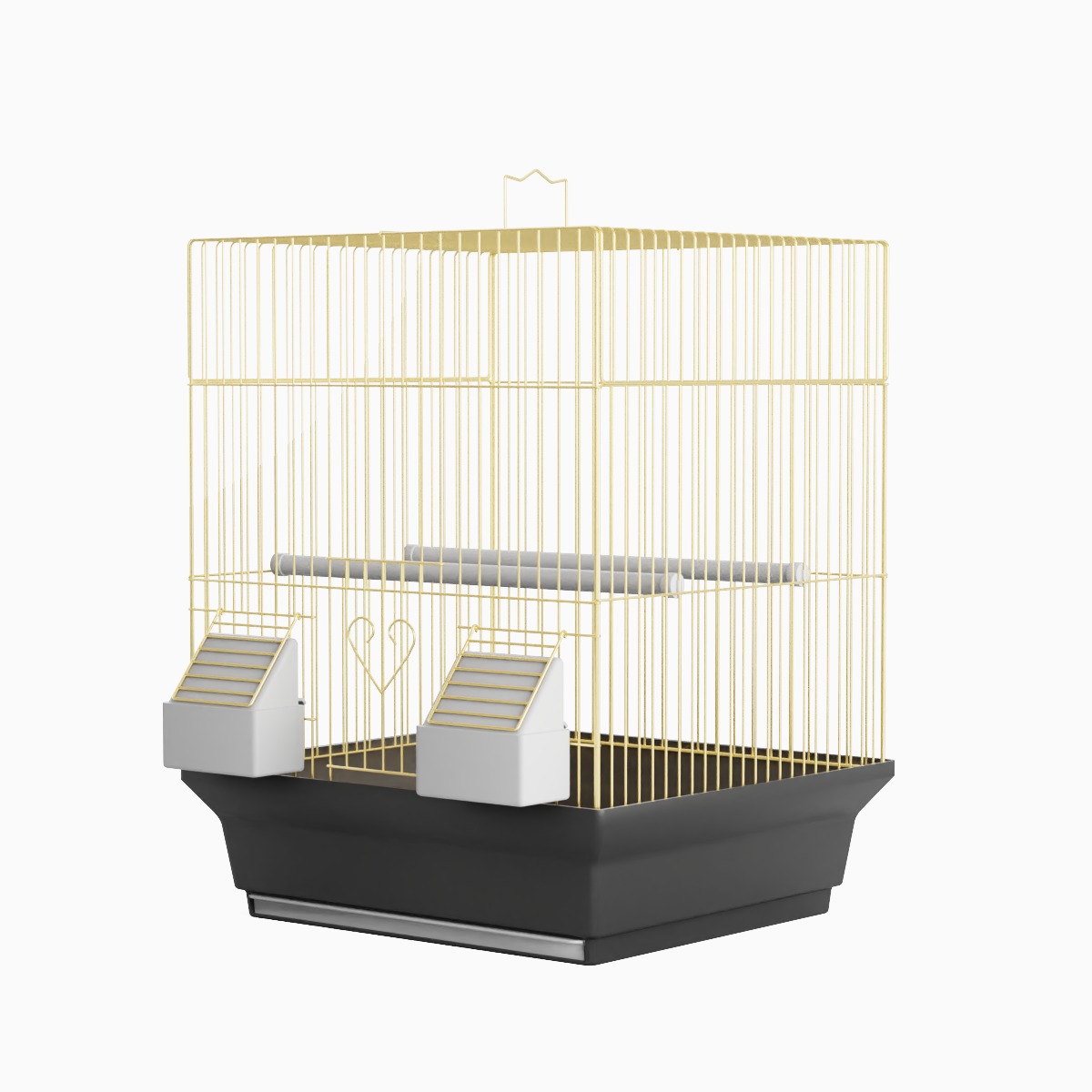 Birdcage Gold 3D model_2