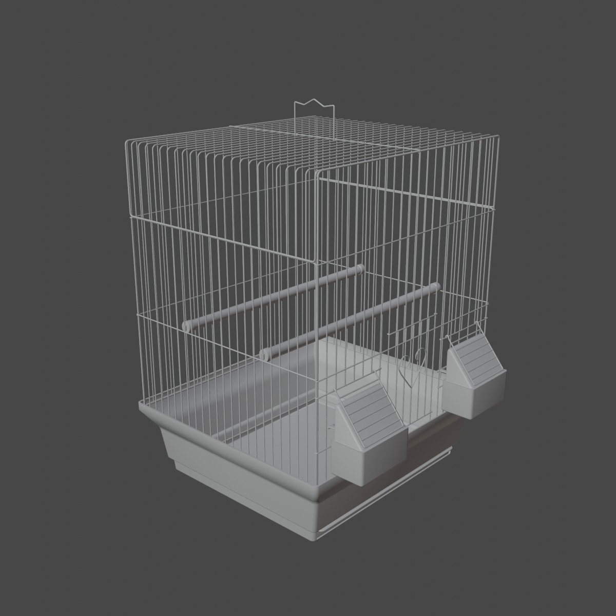 Birdcage Gold 3D model_8