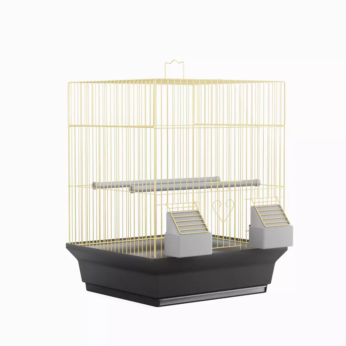 Birdcage Gold 3D model_0