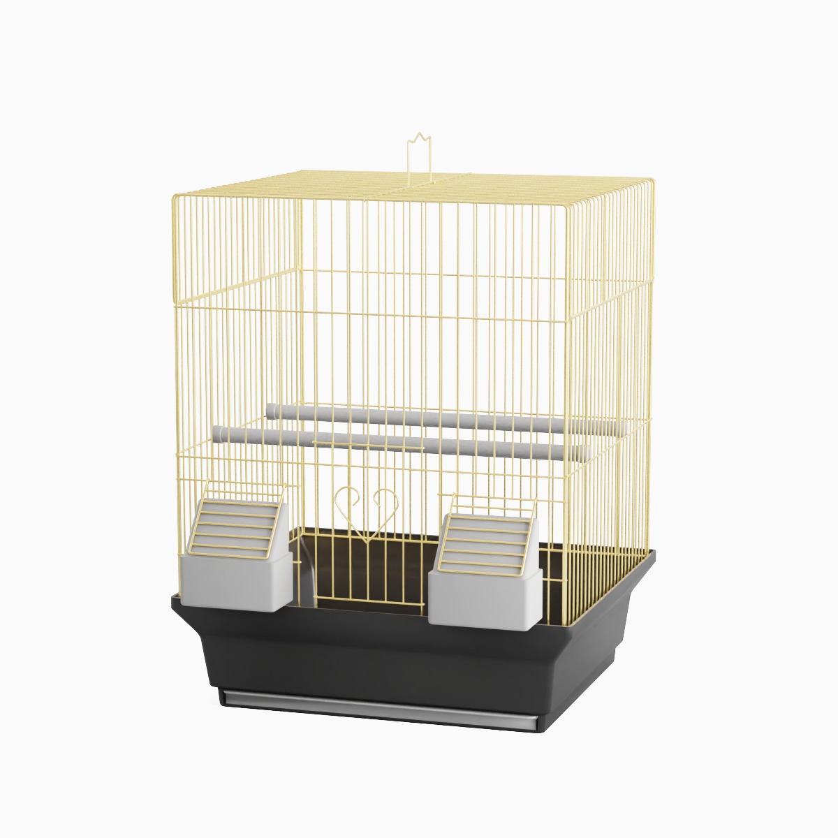 Birdcage Gold 3D model_1