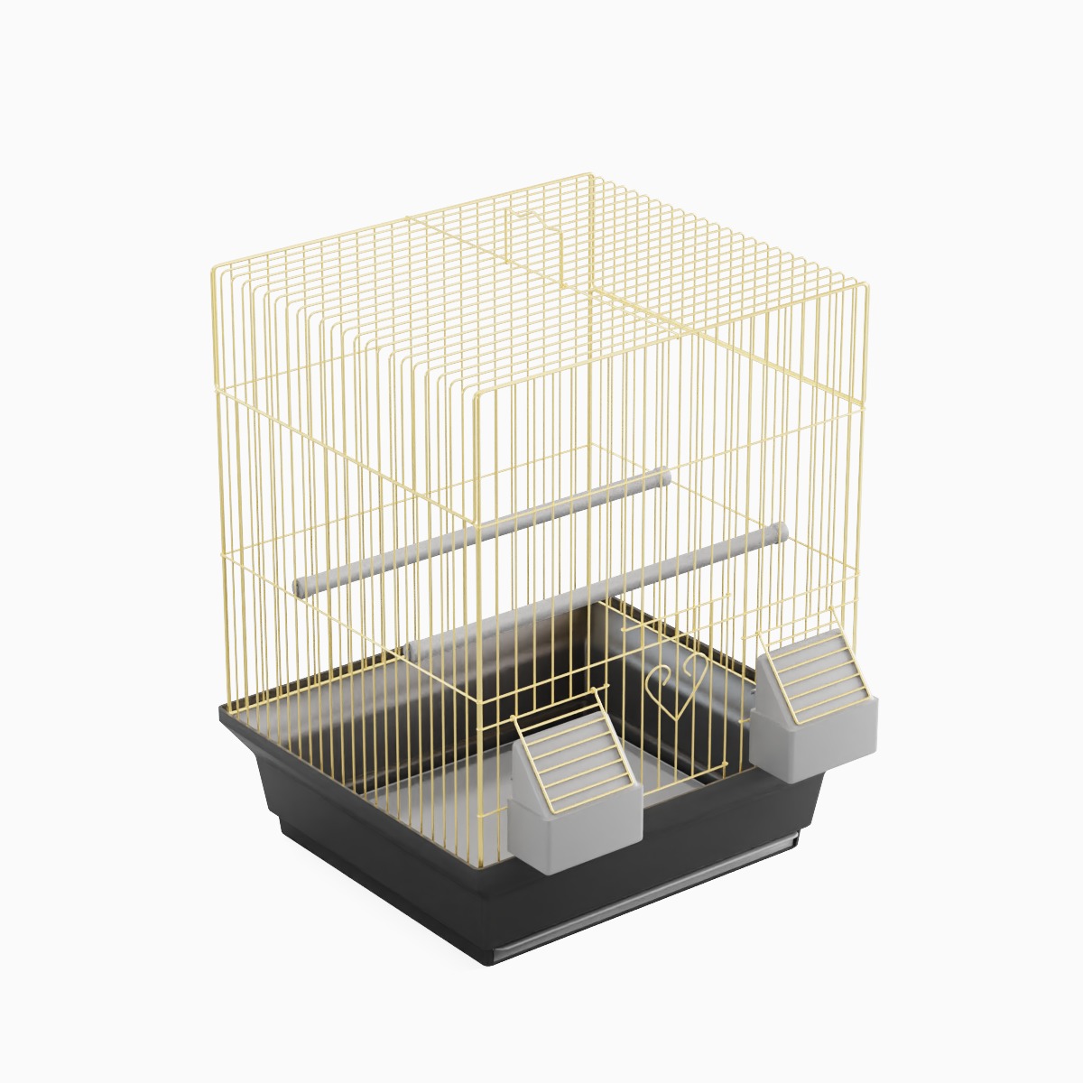 Birdcage Gold 3D model_4