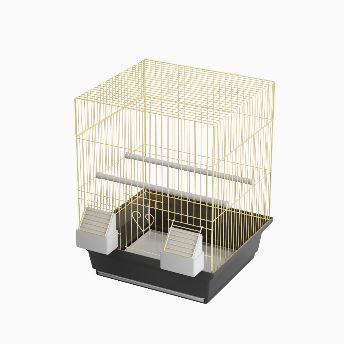 Birdcage Gold 3D model_5