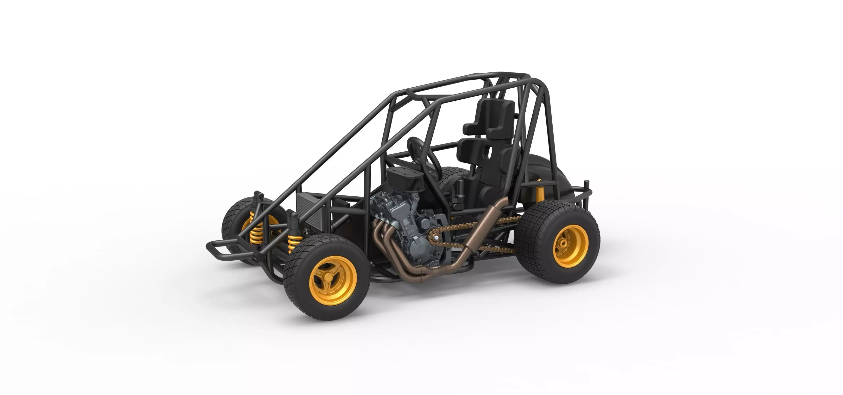 600 Micro sprint car Base Scale 1 to 25 3D print model