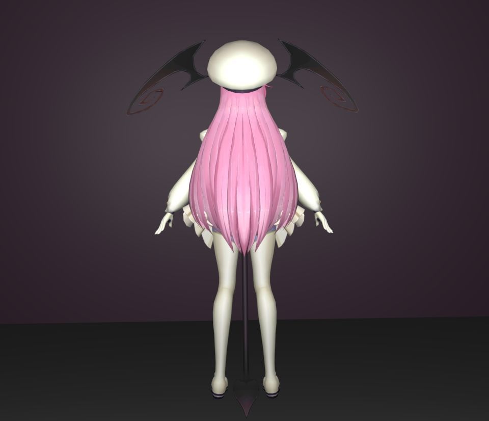 lala sataline deviluke 3D model_4