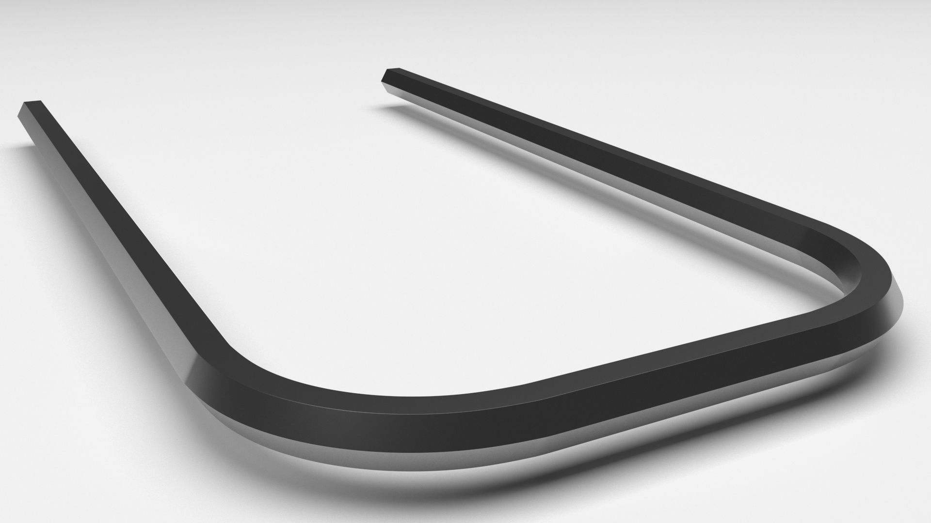 U Shaped Allen Wrench 3D model_4