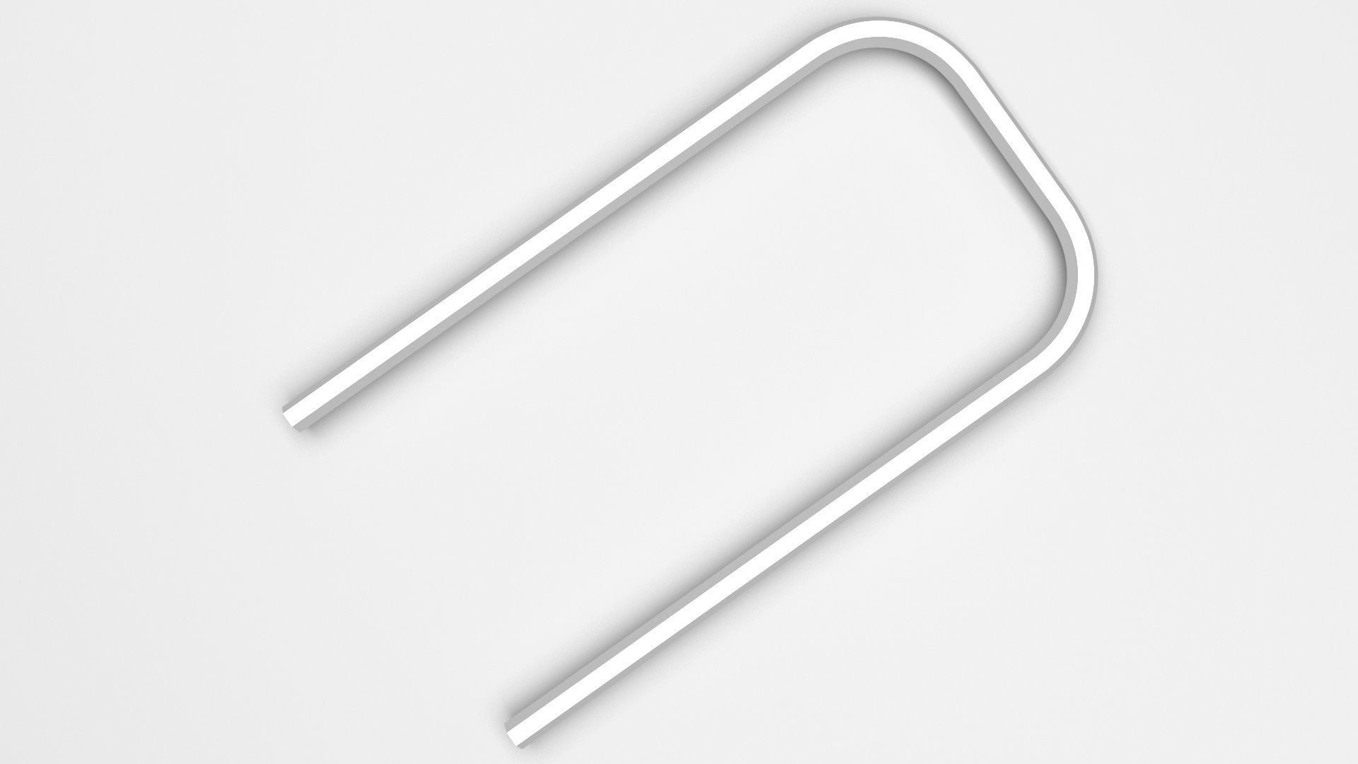 U Shaped Allen Wrench 3D model_3