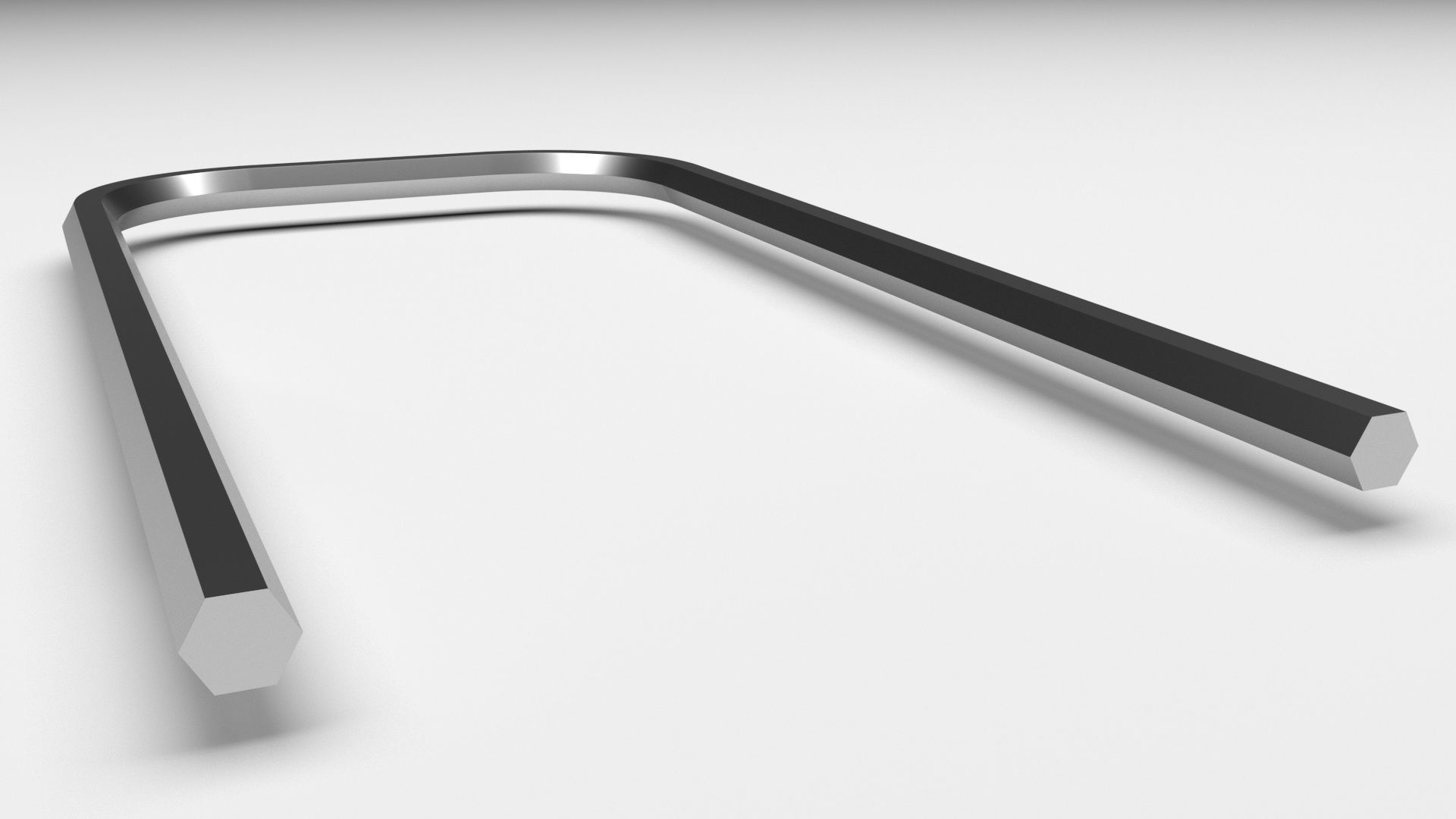 U Shaped Allen Wrench 3D model_2