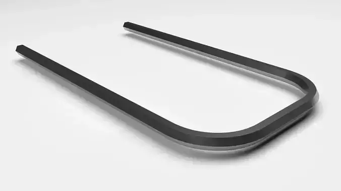 U Shaped Allen Wrench 3D model