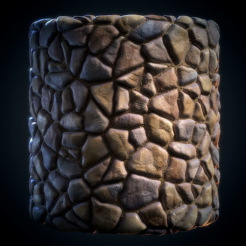 Stone Floor Material - VOL 11 - Maps - SBsar Texture