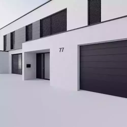 Basic European House 3D model