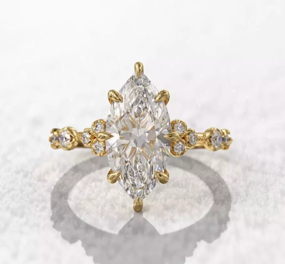 Diamond ring 3D print model_0