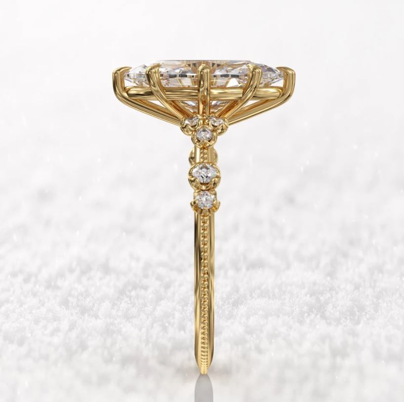 Diamond ring 3D print model_1