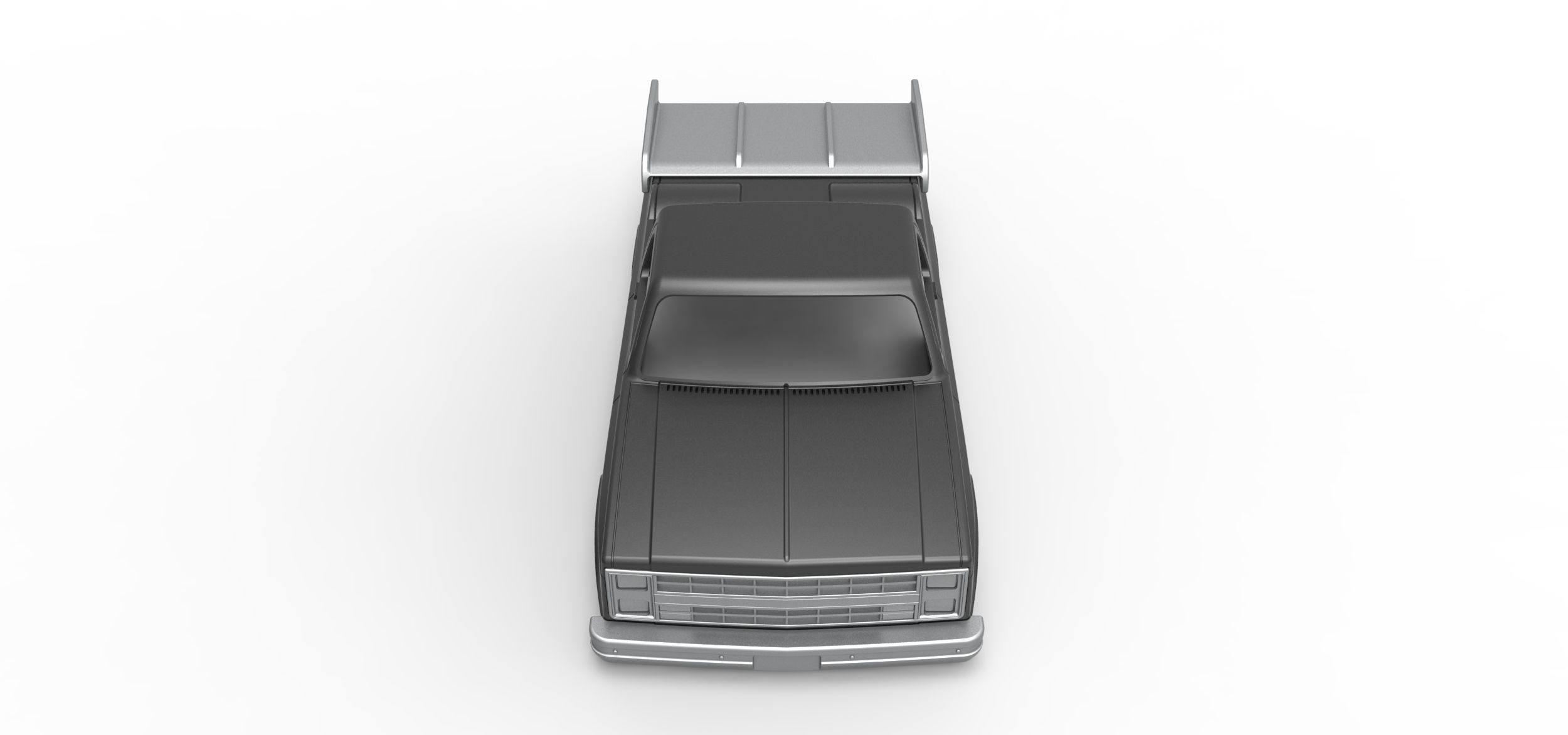 Shell of Dragster truck Scale 1 to 25 3D print model_5