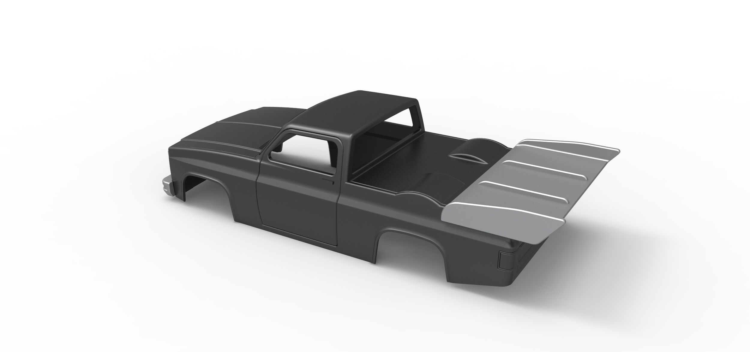 Shell of Dragster truck Scale 1 to 25 3D print model_9