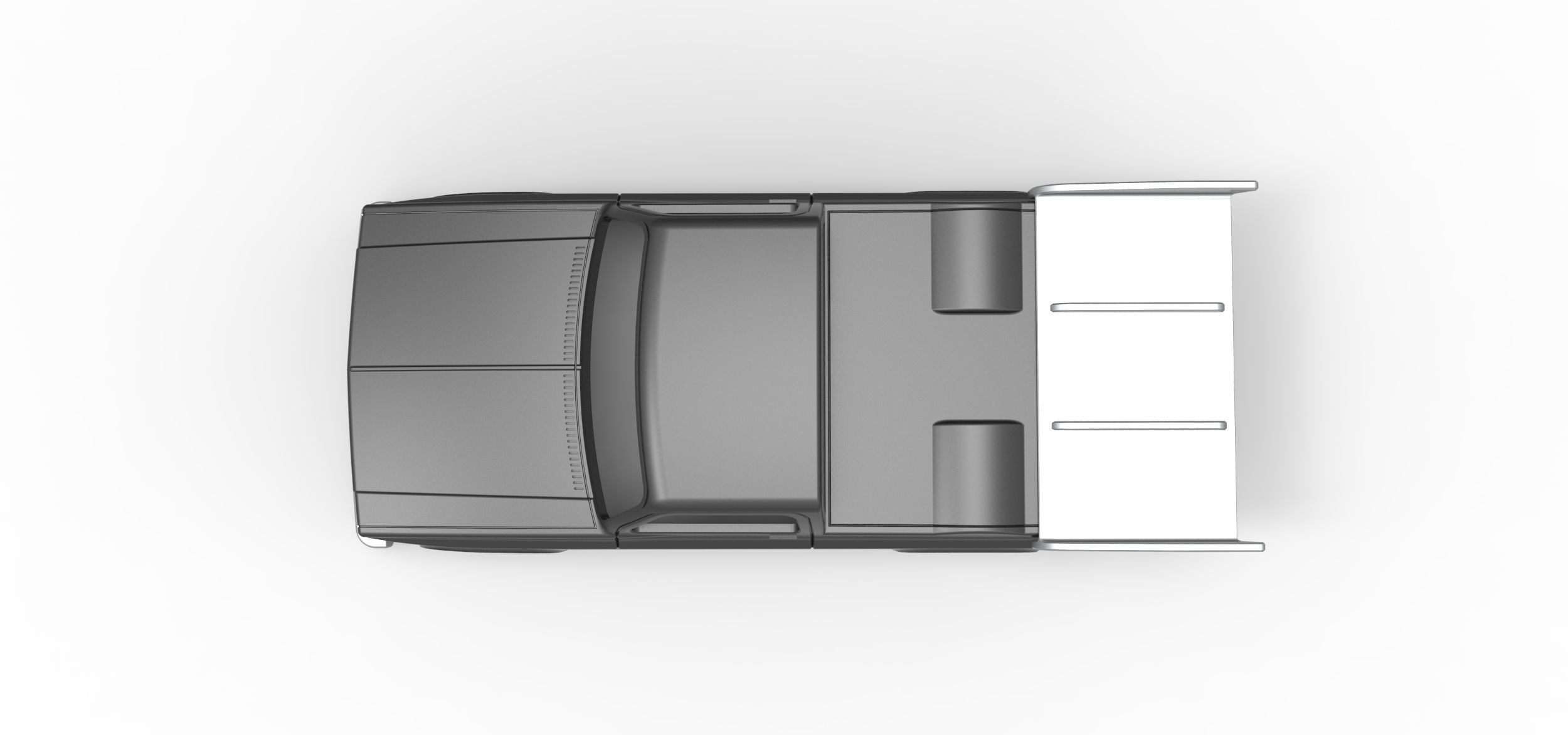 Shell of Dragster truck Scale 1 to 25 3D print model_8