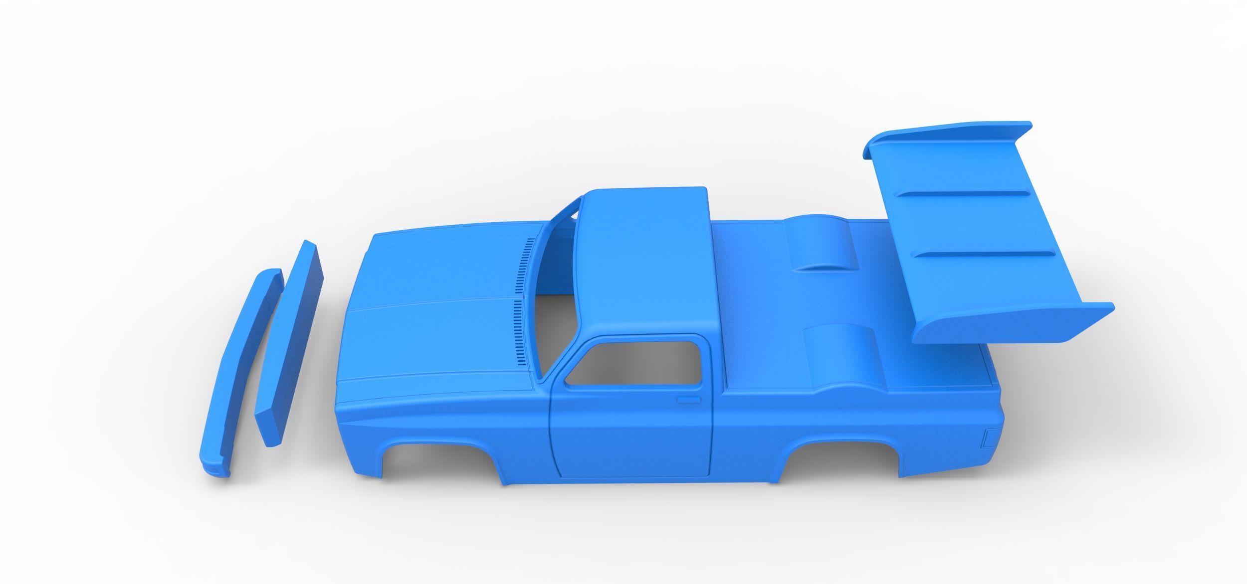 Shell of Dragster truck Scale 1 to 25 3D print model_18