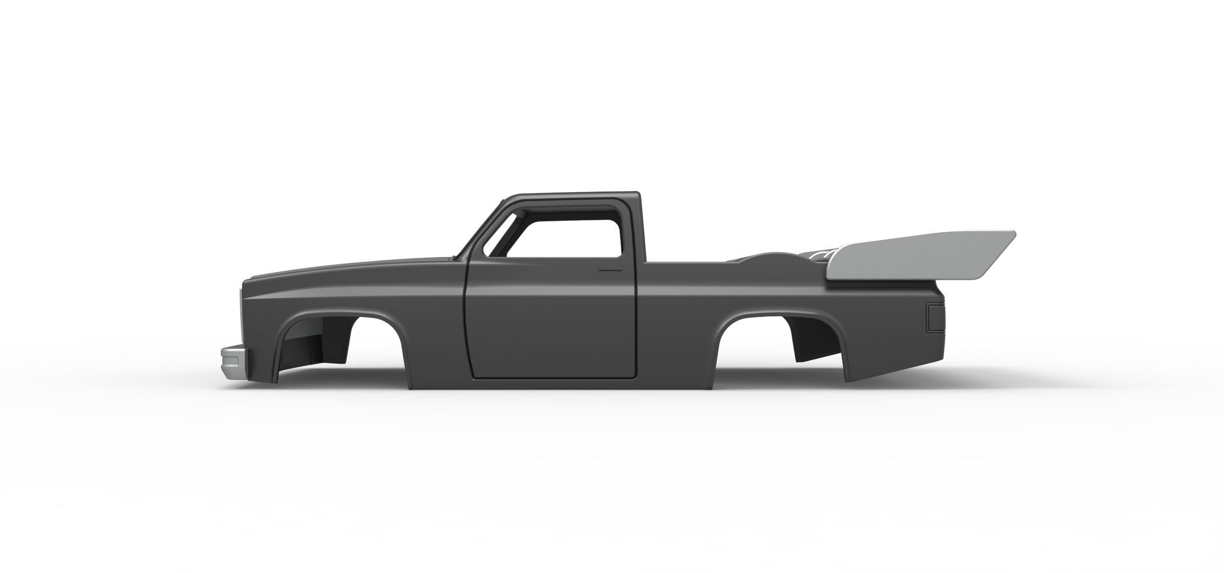 Shell of Dragster truck Scale 1 to 25 3D print model_6