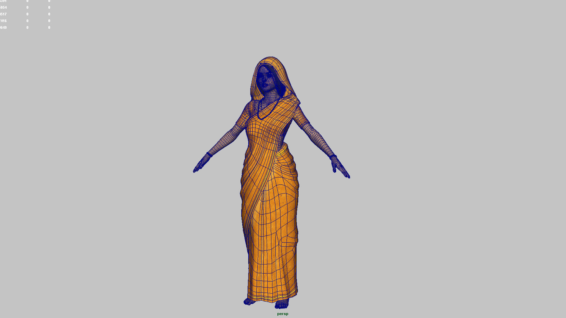 sita ram t pose  3D model_3