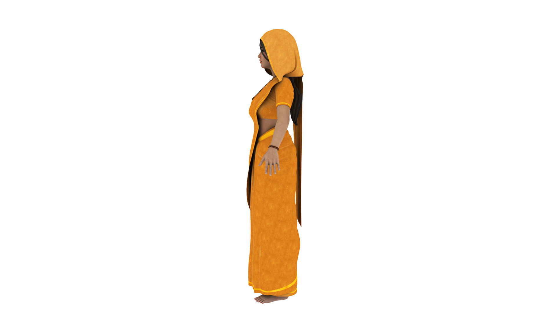 sita ram t pose  3D model_16