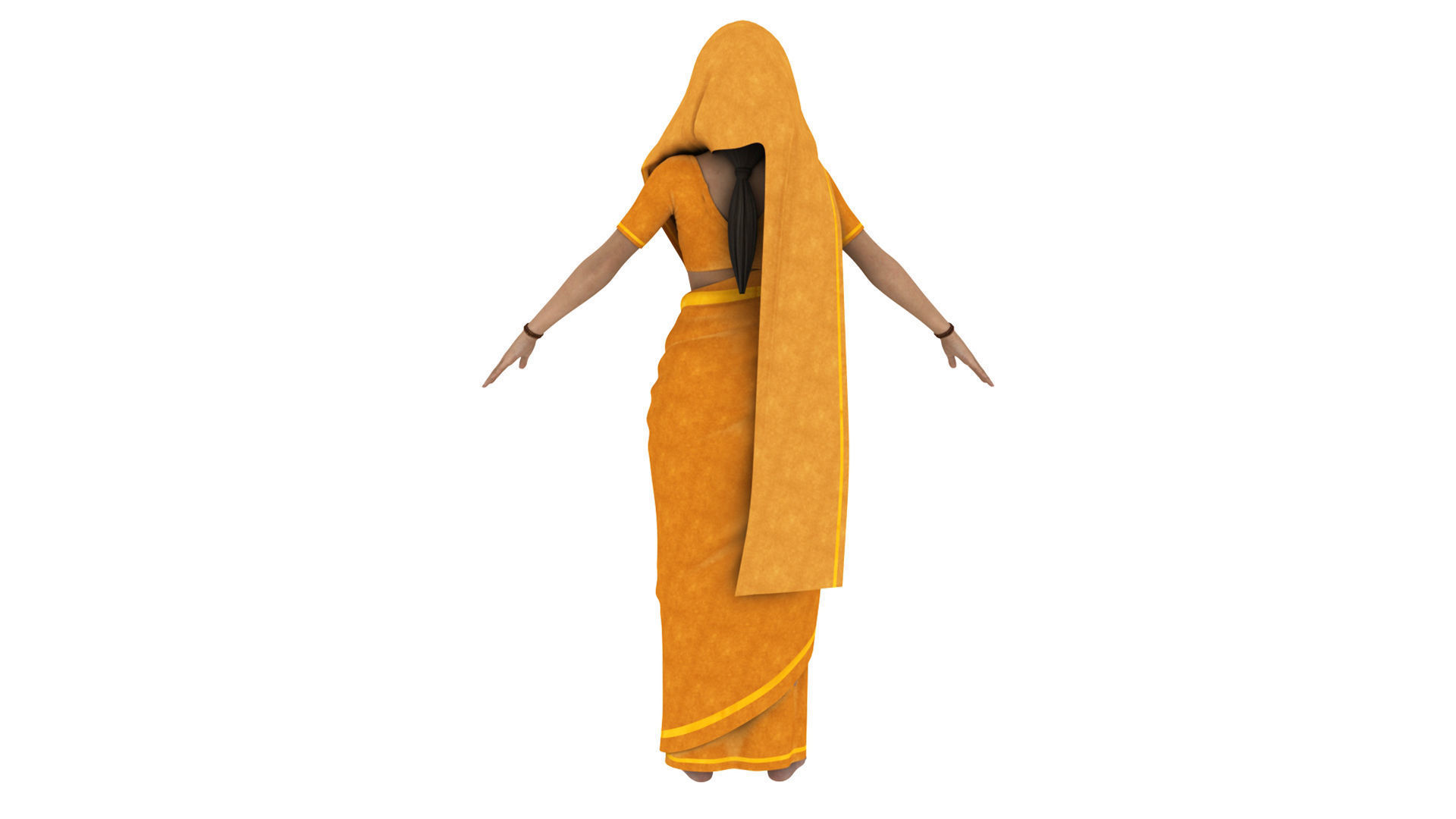 sita ram t pose  3D model_15