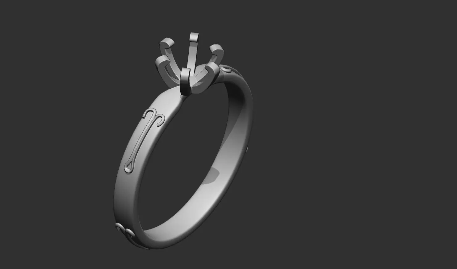 Diamond Ring 3D print model_4