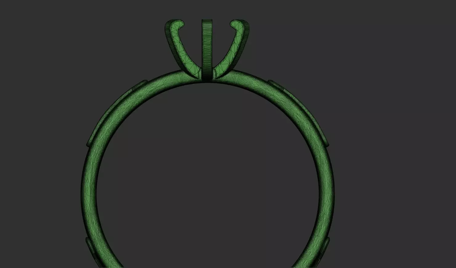 Diamond Ring 3D print model_12