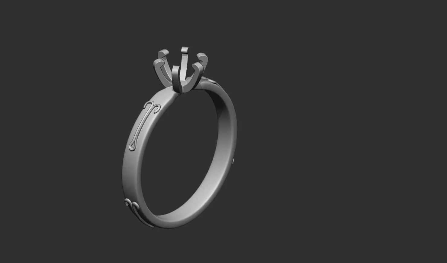 Diamond Ring 3D print model_7