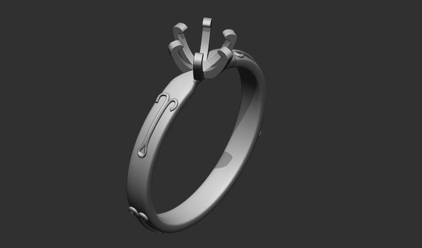 Diamond Ring 3D print model_8